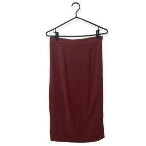 Red Burgundy High Waist Pencil Skirt size Medium